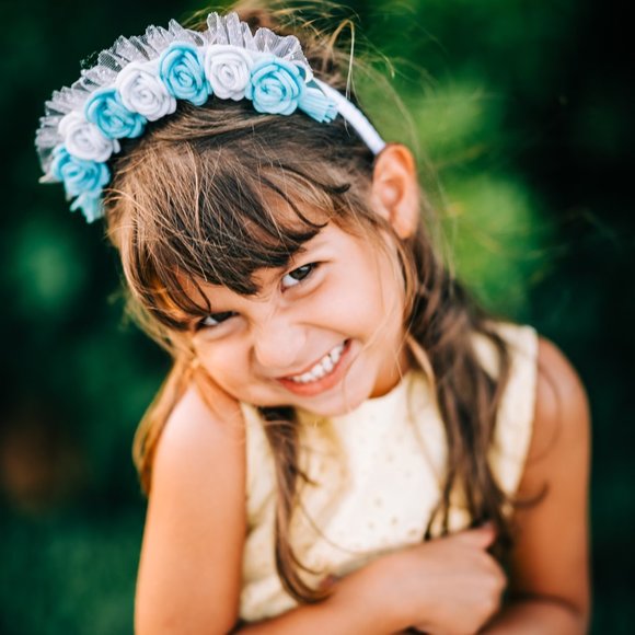 Kids' Felt Floral Crown Removable Birthday Girl Headband - Picture 2 of 4